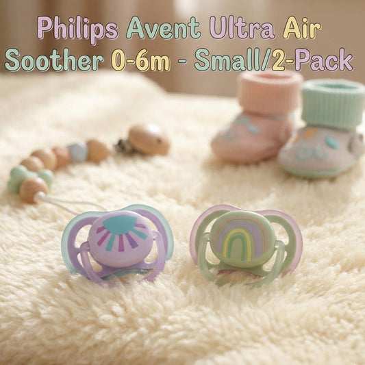 Philips Avent Ultra Air Soother 2-Pack | 0-6 Months