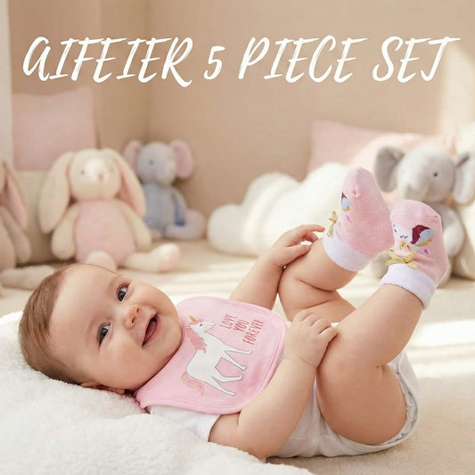AIFEIER "Love You Forever" Bibs & Socks Essentials Kit