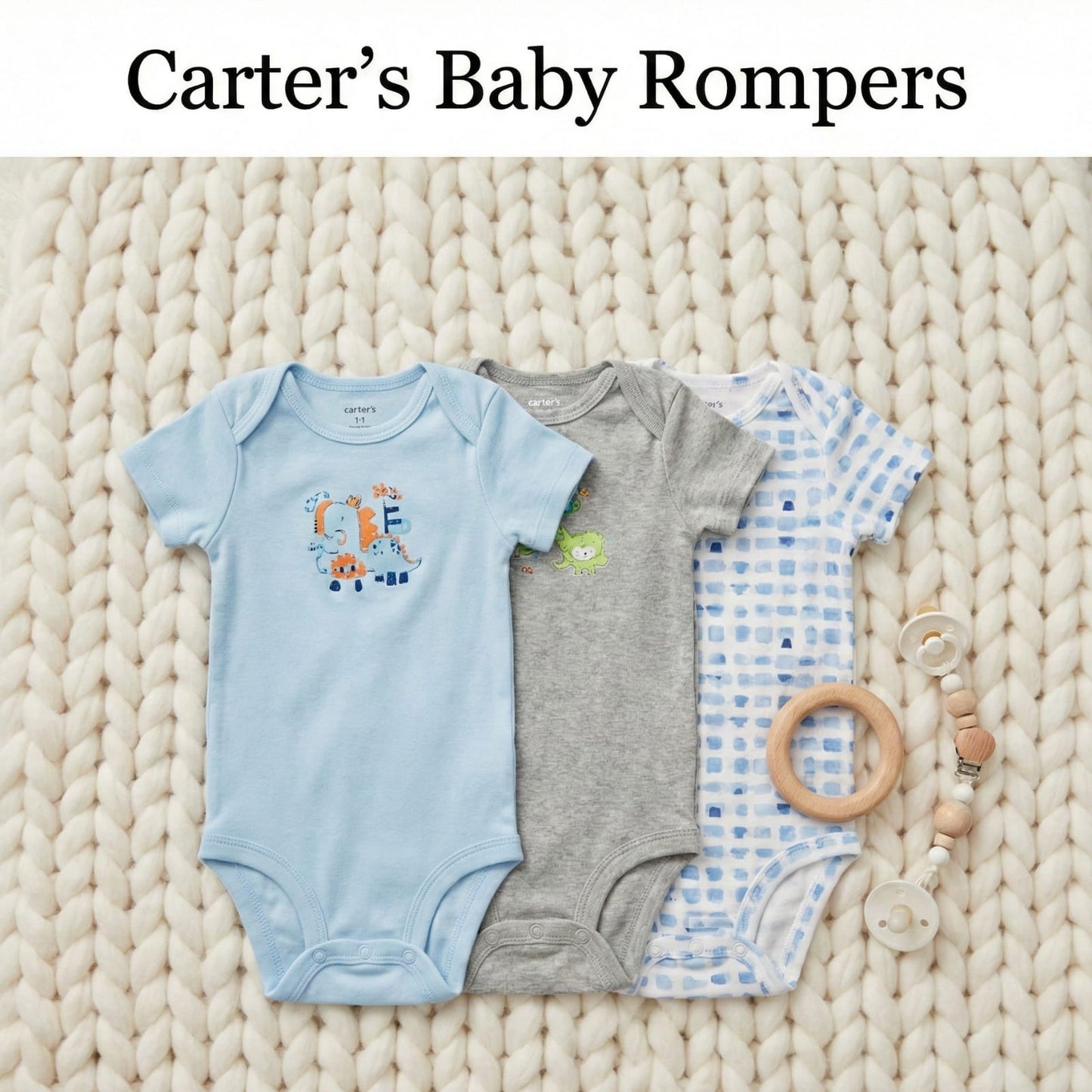 Roar & Play: Carter's 3-Pack Dino Romper Set
