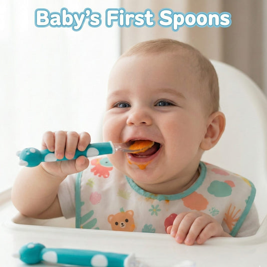 Happy Bear Silicone Spoon Set