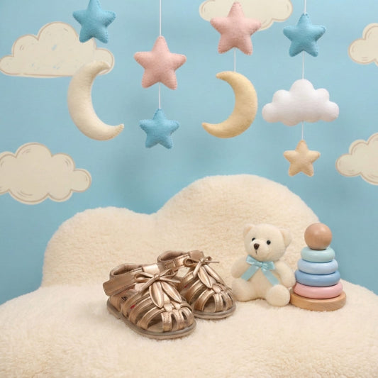 Golden Sunshine Bow Sandals