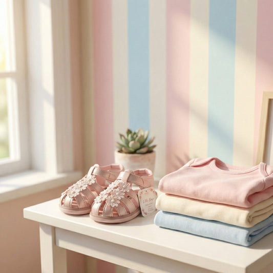 Blush Bloom Floral Baby Sandals