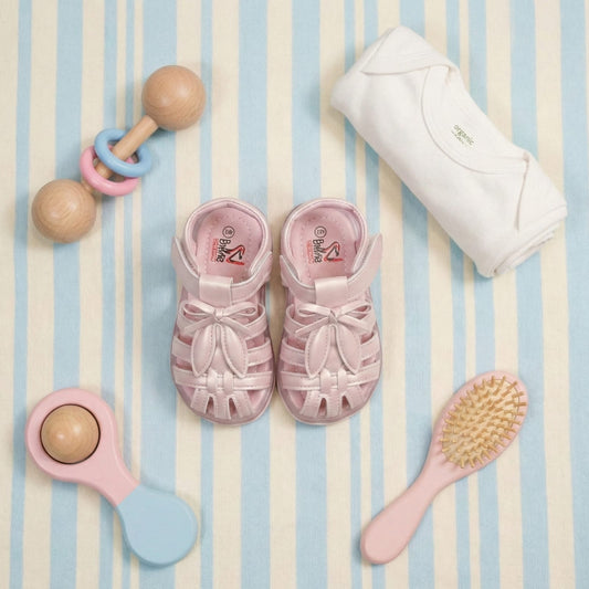 Pink Sunshine Bow Sandals