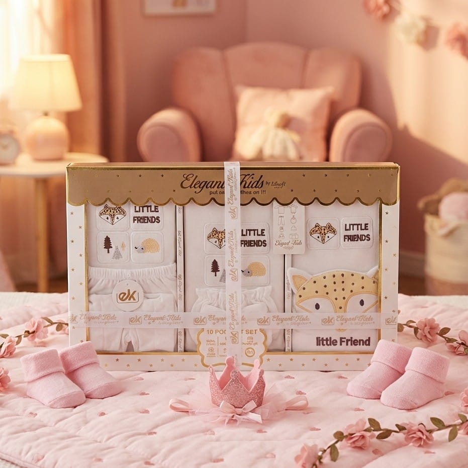 Elegant Kids "Little Friends" 10-Piece Premium Baby Gift Set