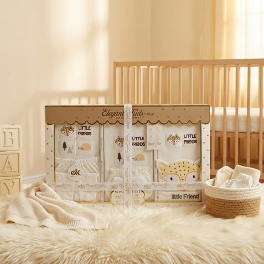 Elegant Kids "Little Friends" 10-Piece Premium Baby Gift Set