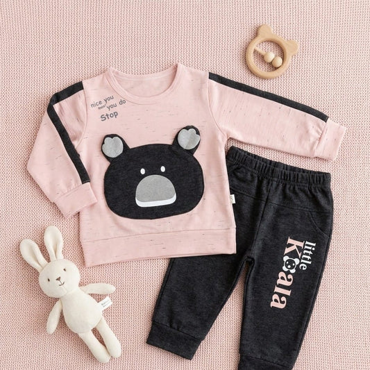 Bear Graphic Two-Piece Set