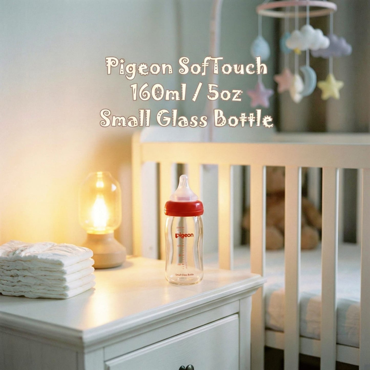 Pigeon SofTouch Premium Glass Bottle – 160ml