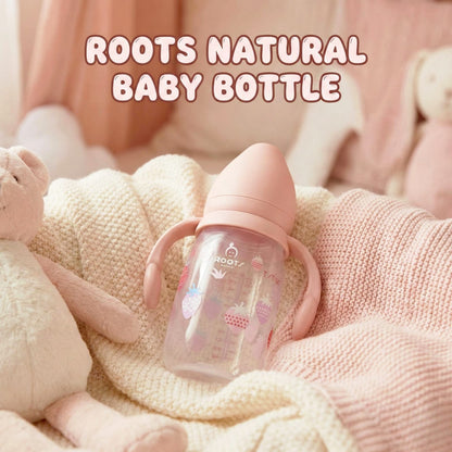 ROOTS Natural "Berry Cute" Easy-Grip Baby Bottle
