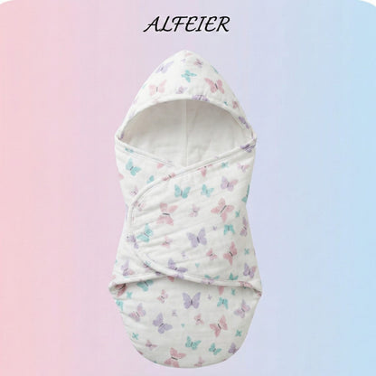 ALFEIER Whimsical Butterfly Quilted Swaddle Wrap
