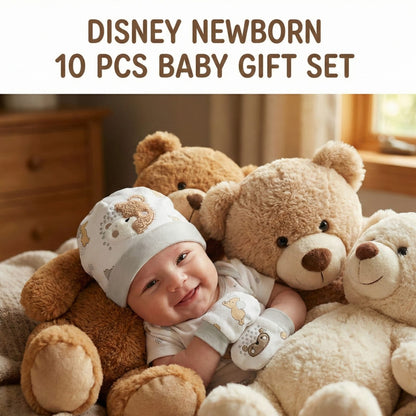 Disney Newborn Hedgehog & Bear 10-Piece Essentials Gift Set