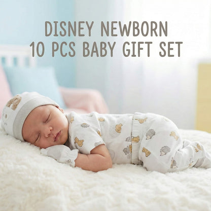 Disney Newborn Hedgehog & Bear 10-Piece Essentials Gift Set