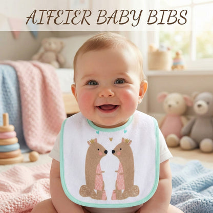 Adorable Squirrel Kiss Baby Bibs