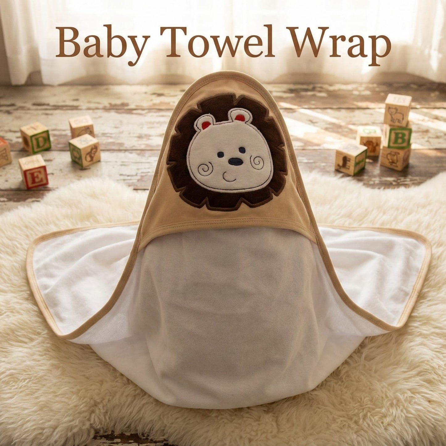 Little Lion Snuggle Hooded Towel
