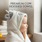 Luxury Cow Hooded Bath Towel