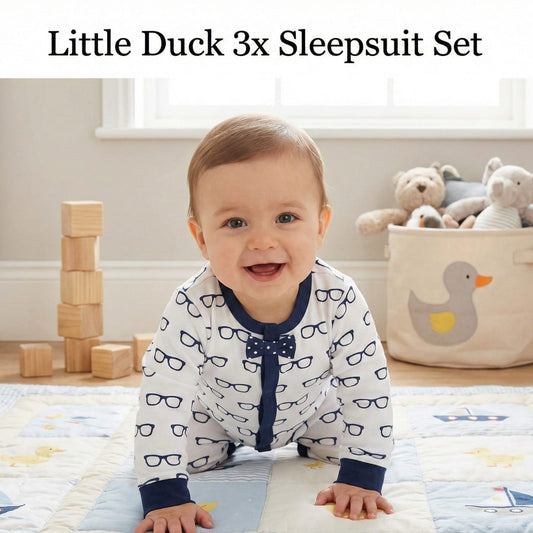 Little Duck Cozy Sleepsuit Trio (3-Pack)