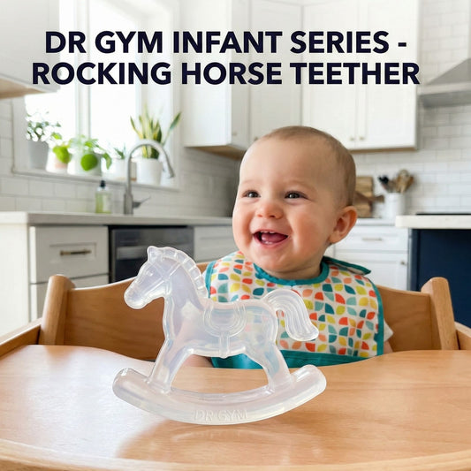 Dr. Gym Rocking Horse Teether – Crystal Clear
