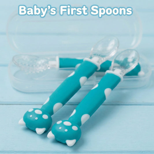 Happy Bear Silicone Spoon Set