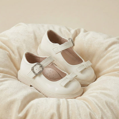White Patent Sparkle-Step Baby Mary Janes