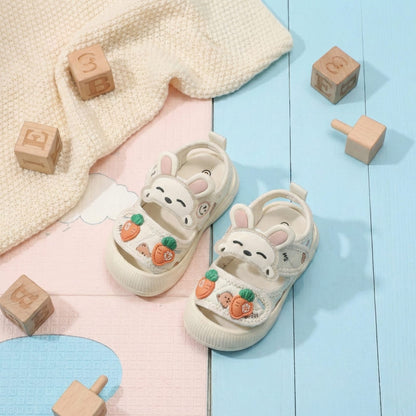 Adorable Bunny & Carrot Toddler Sandals