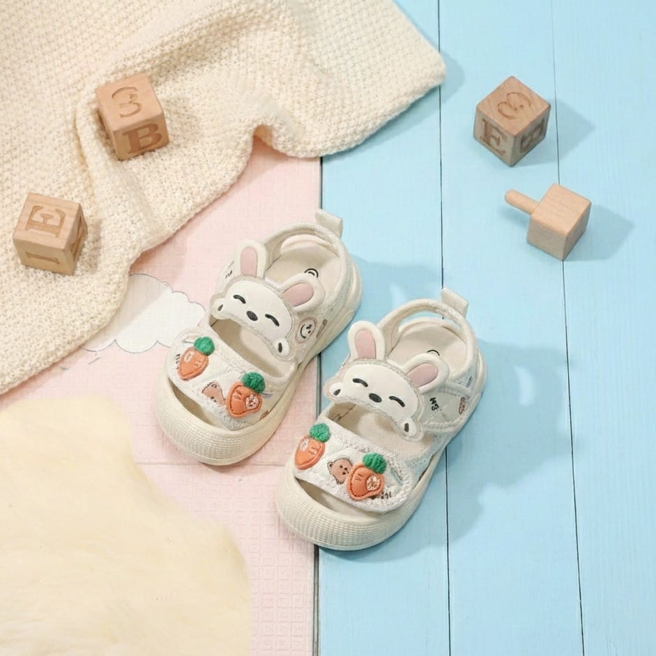 Adorable Bunny & Carrot Toddler Sandals