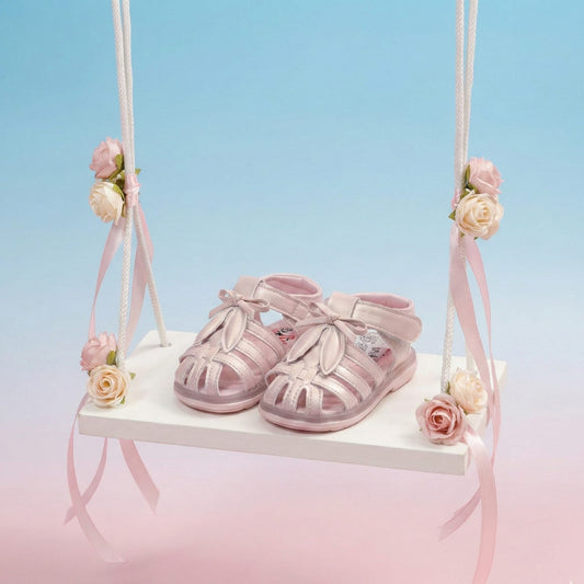 Pink Sunshine Bow Sandals