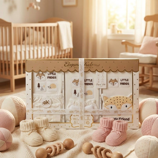 Elegant Kids "Little Friends" 10-Piece Premium Baby Gift Set